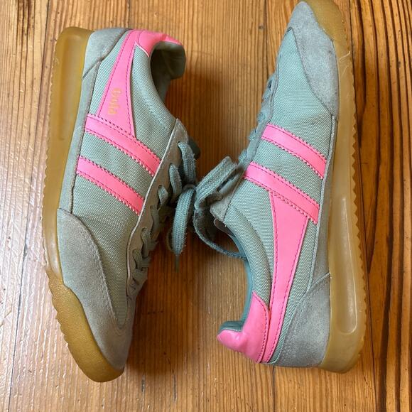 Gola Tornado teal green lace low top women's sneakers SIZE 9.5 - Picture 5 of 8